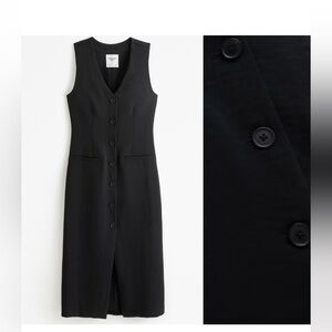 NWT Abercrombie Mara midi pinstripe vest dress XL P extra large petite